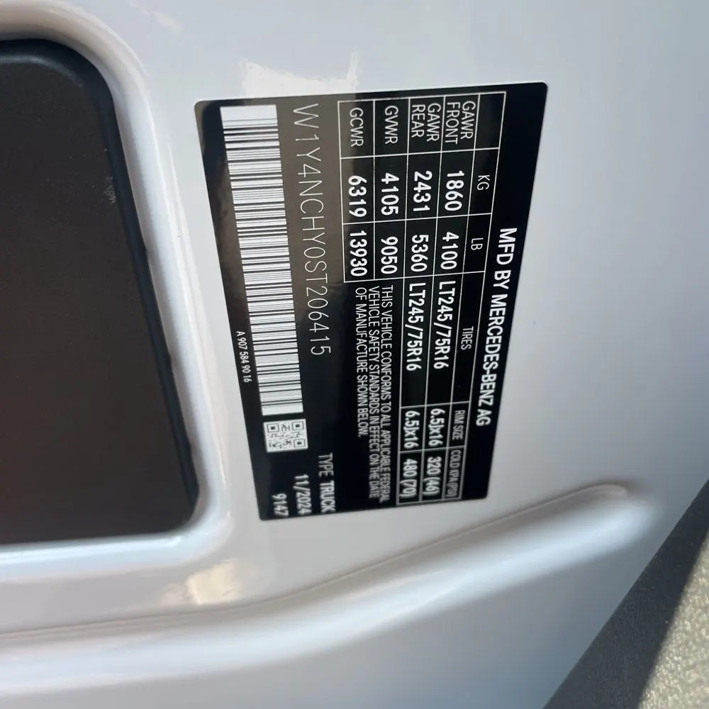 2025 Mercedes-Benz Sprinter 2500
