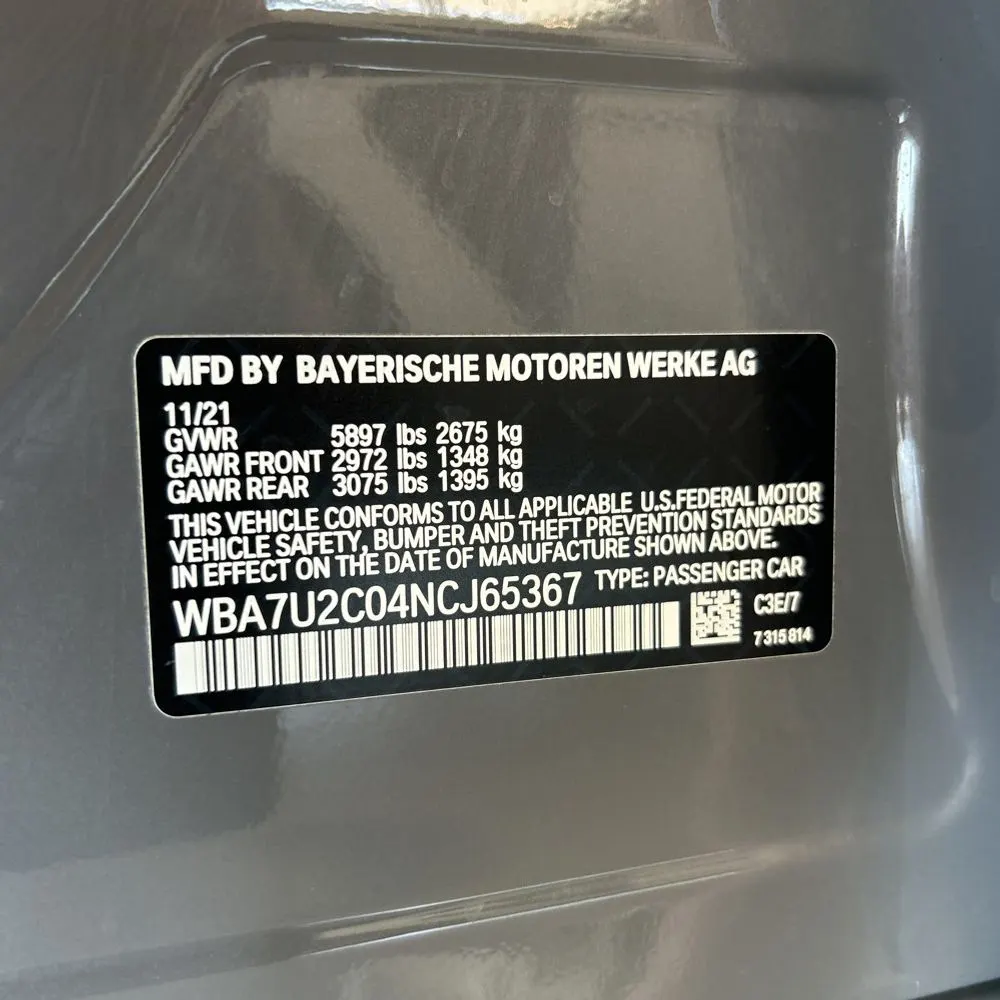 2022 BMW 7-Series 750xi