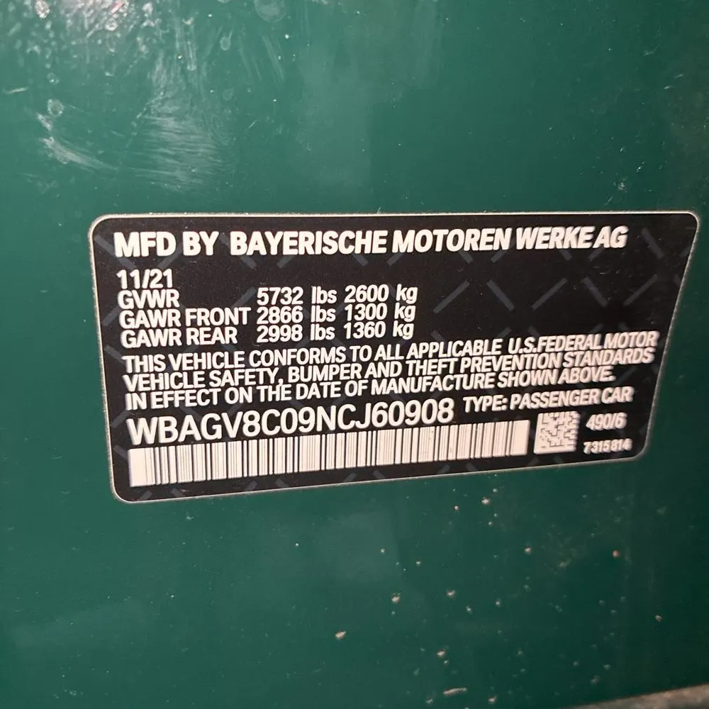 2022 BMW 8-Series M850xi Grn Coupe
