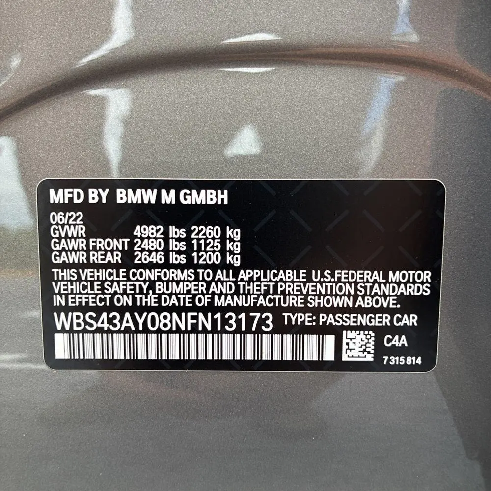 2022 BMW M3 Competition xDrive