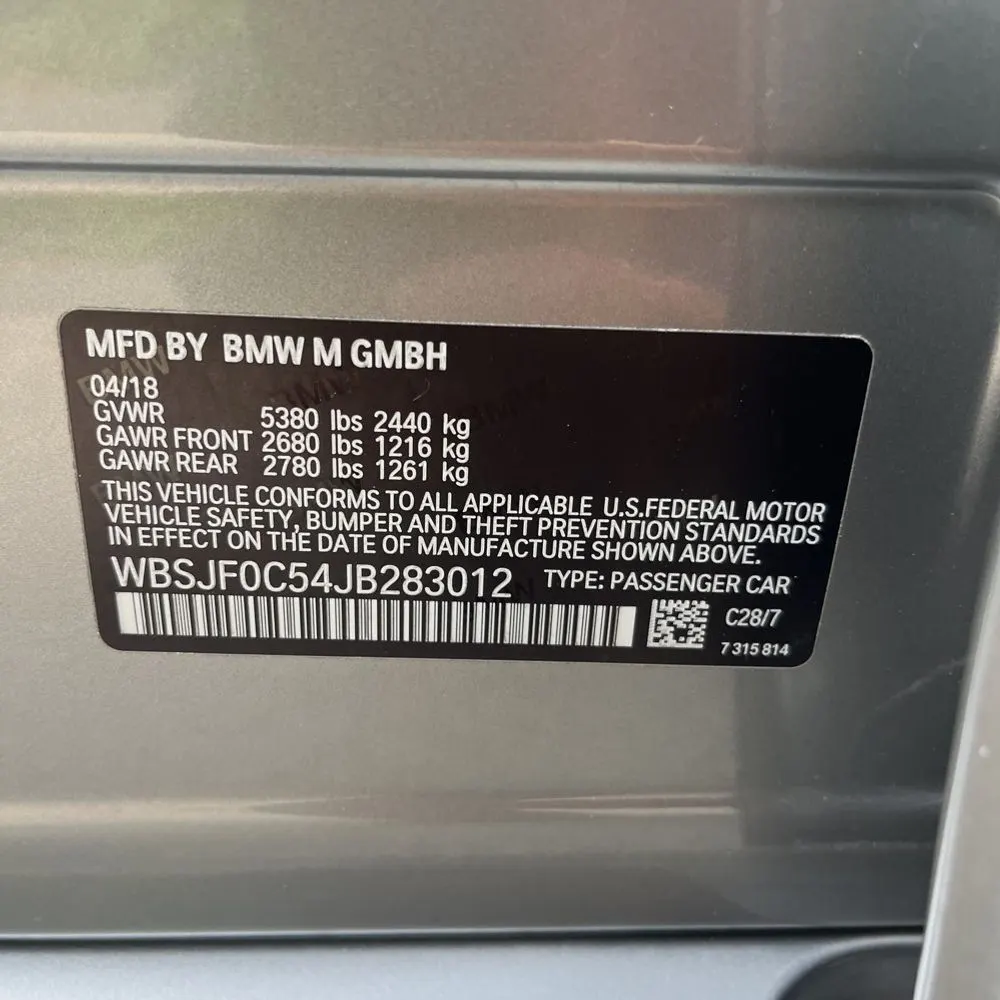 2018 BMW M5