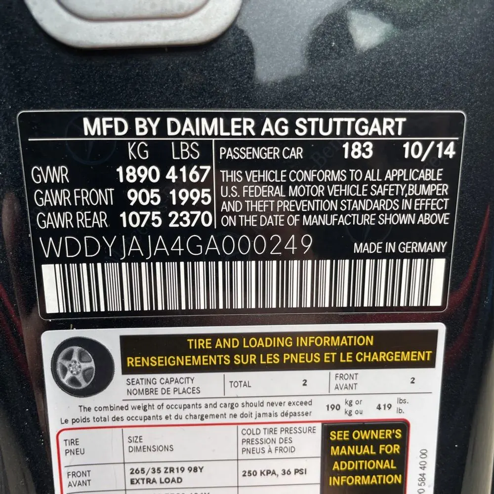 2016 Mercedes-Benz AMG GT S
