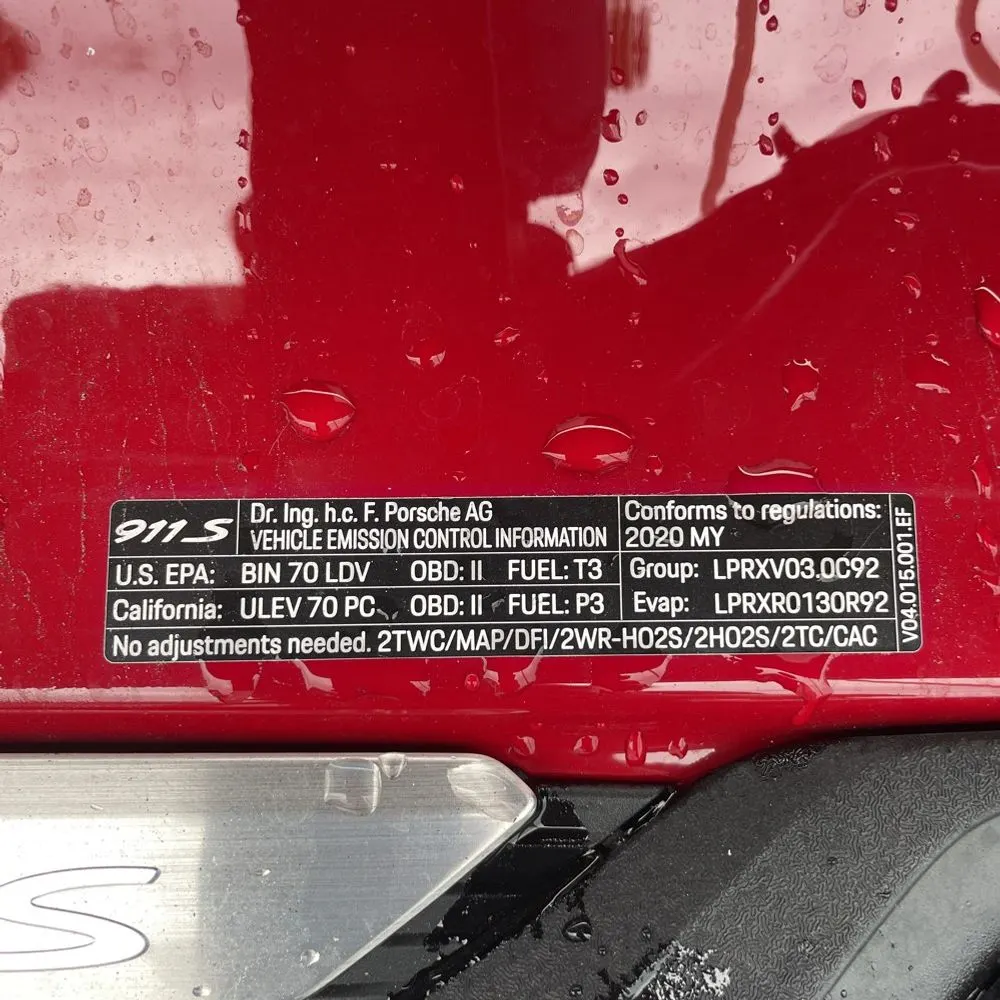 2020 Porsche 911 Carrera S