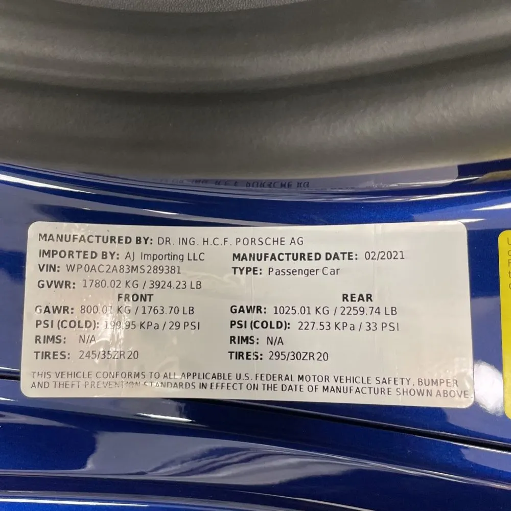 2021 Porsche 718 Cayman GT4