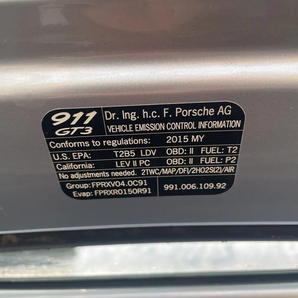 2015 Porsche 911 GT3