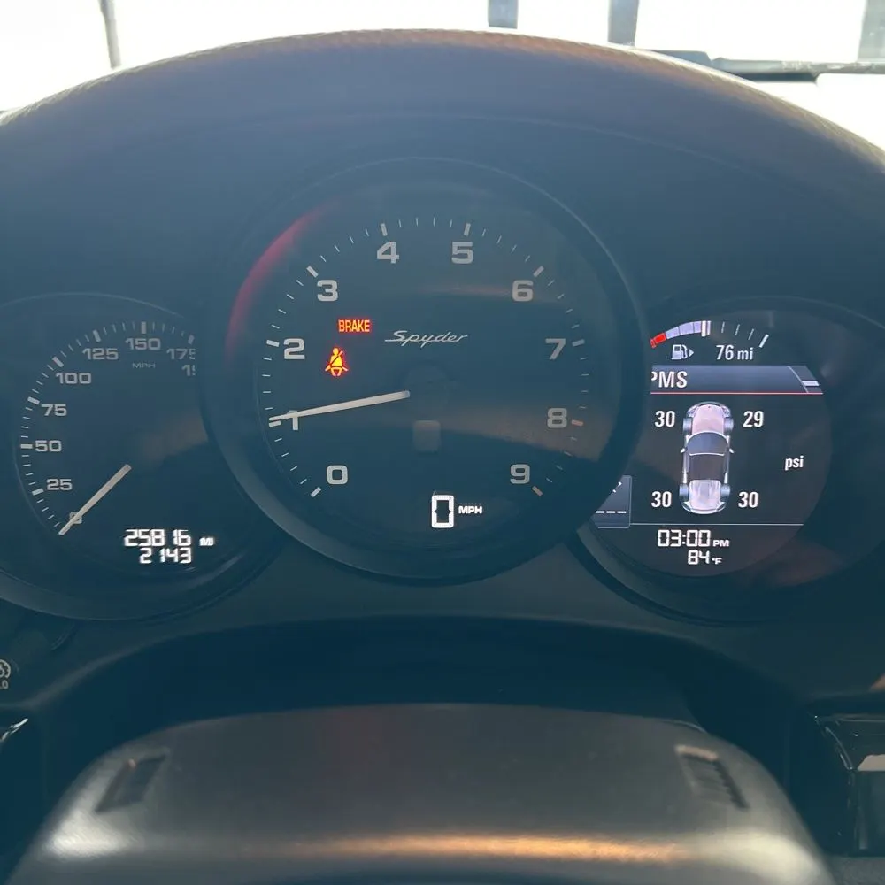 2016 Porsche Boxster Spyder
