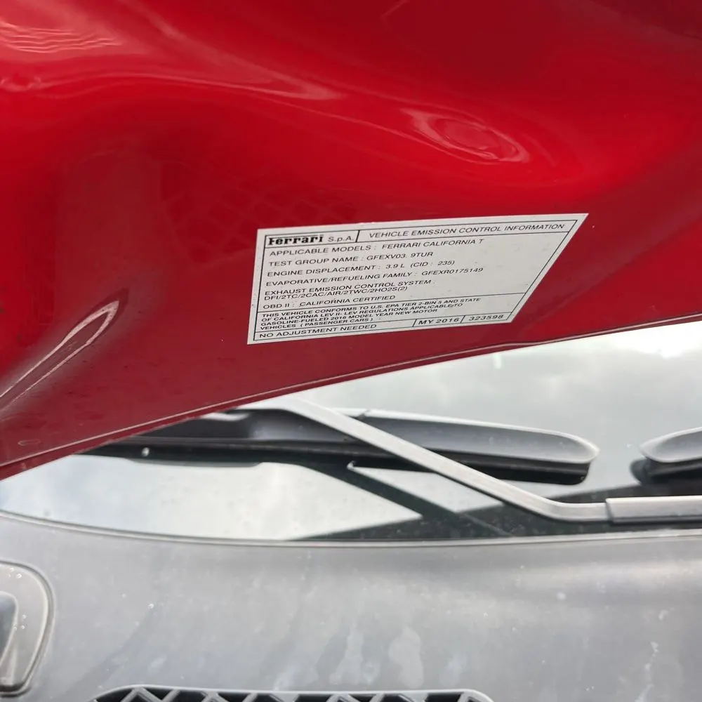 2016 Ferrari California T Base