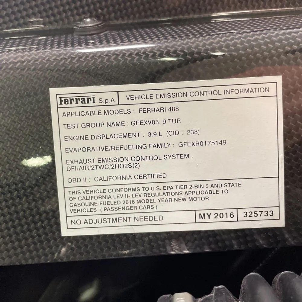 2016 Ferrari 488 GTB