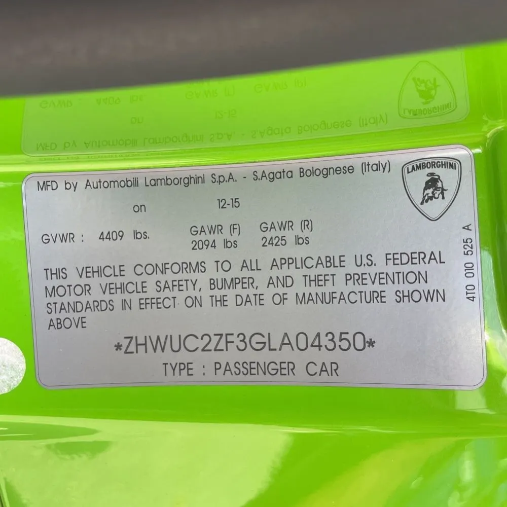 2016 Lamborghini Huracan LP 580-2