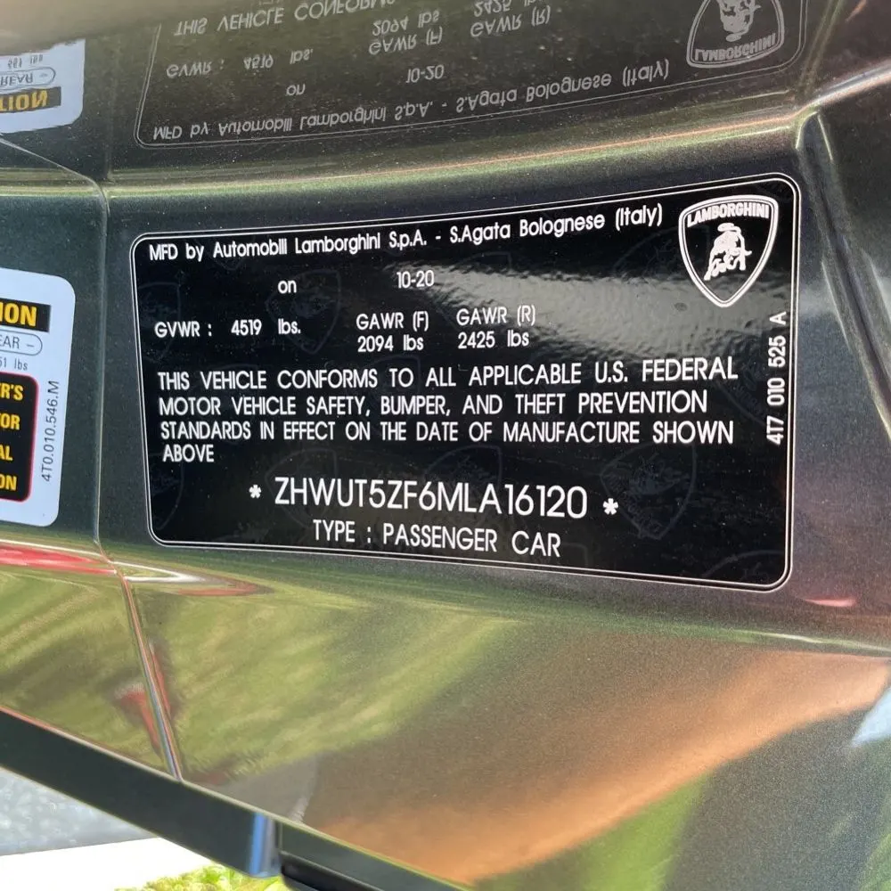 2021 Lamborghini Huracan EVO
