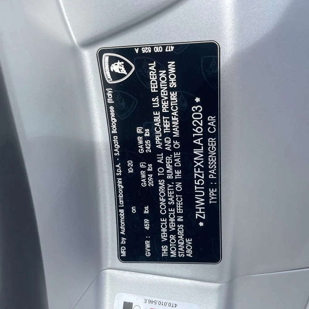 2021 Lamborghini Huracan EVO